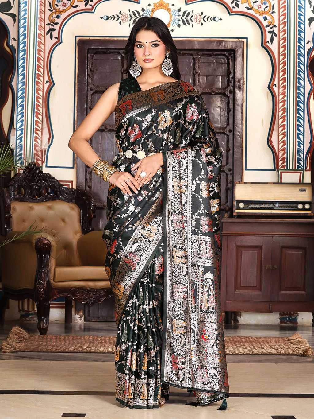 Astita Elegance Vol 3 Silk Saree Sari Catalog 5 Pcs (3) Astita Elegance Vol 3 Silk Saree Sari Catalog 5 Pcs - Image 4