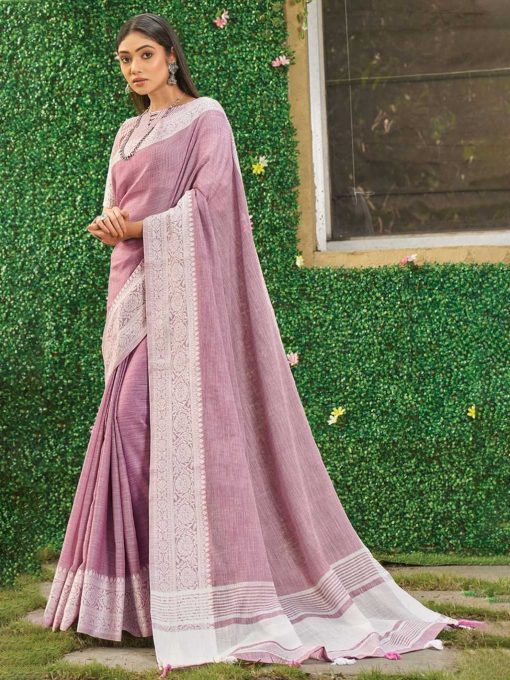 Astita Vaibhav Linen Saree Sari Catalog 4 Pcs - Image 2
