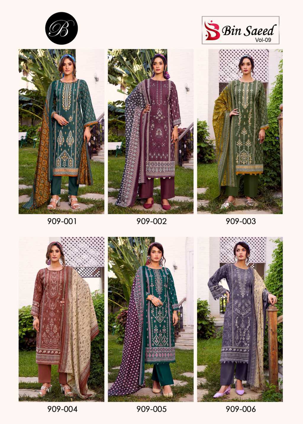 Belliza Bin Saeed Vol 9 Cotton Salwar Suit Catalog 6 Pcs (12) Belliza Bin Saeed Vol 9 Cotton Salwar Suit Catalog 6 Pcs - Image 13