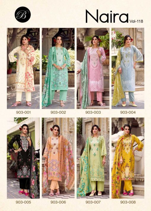 Belliza Naira Vol 118 Cotton Salwar Suit Catalog 8 Pcs - Image 18