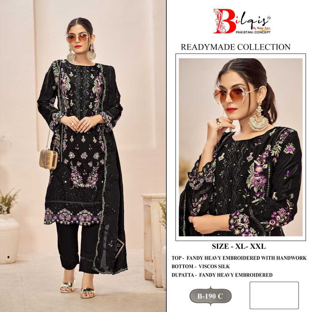 Bilqis B 190 A-D Fancy Readymade Salwar Suit Catalog 4 Pcs (5) Bilqis B 190 A-D Fancy Readymade Salwar Suit Catalog 4 Pcs - Image 6