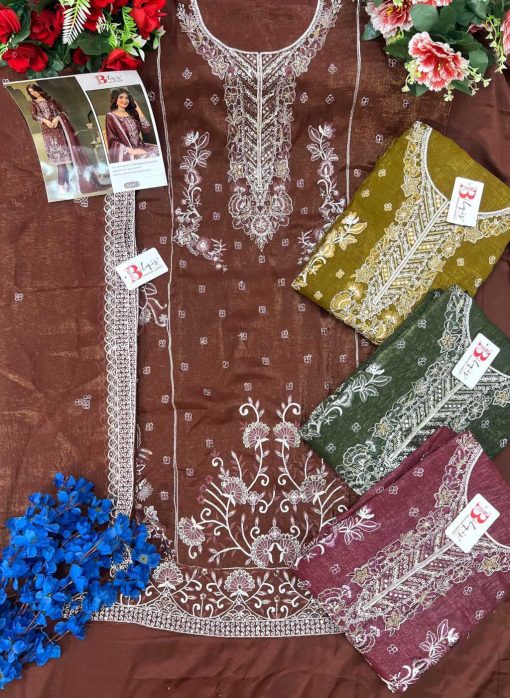 Bilqis B 210 A-D Fancy Salwar Suit Catalog 4 Pcs - Image 3
