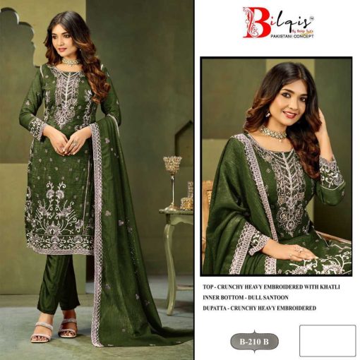 Bilqis B 210 A-D Fancy Salwar Suit Catalog 4 Pcs - Image 8