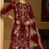 Bilqis B 211 A-D Velvet Salwar Suit Catalog 4 Pcs