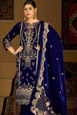 Bilqis B 212 A D Velvet Salwar Suit Catalog 4 Pcs 247x371 - Surat Fabrics