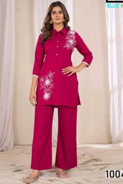 Blue Hills Blast Kurti with Palazzo Rayon Catalog 6 Pcs 247x371 - Surat Fabrics