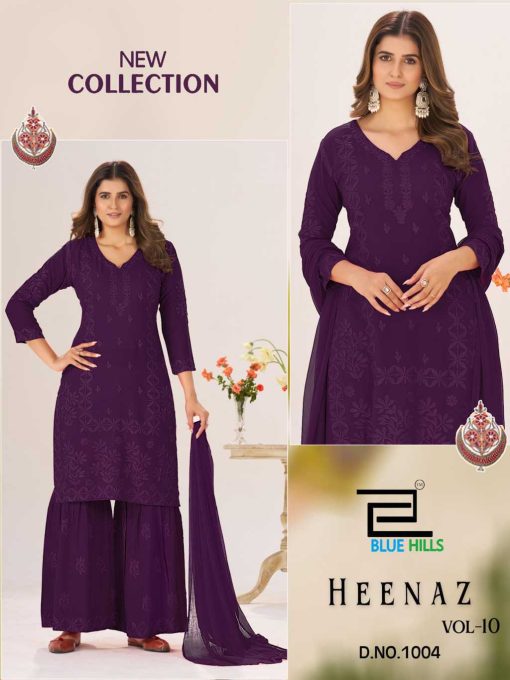 Blue Hills Heenaz Vol 10 Kurti with Dupatta Bottom Rayon Catalog 4 Pcs - Image 2