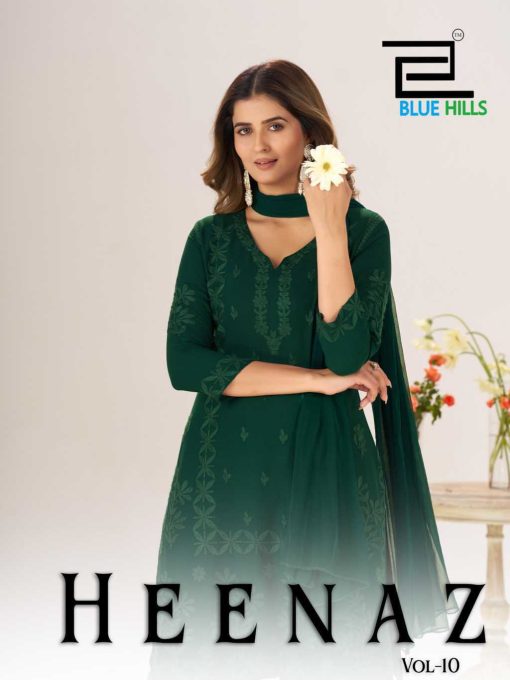 Blue Hills Heenaz Vol 10 Kurti with Dupatta Bottom Rayon Catalog 4 Pcs - Image 6