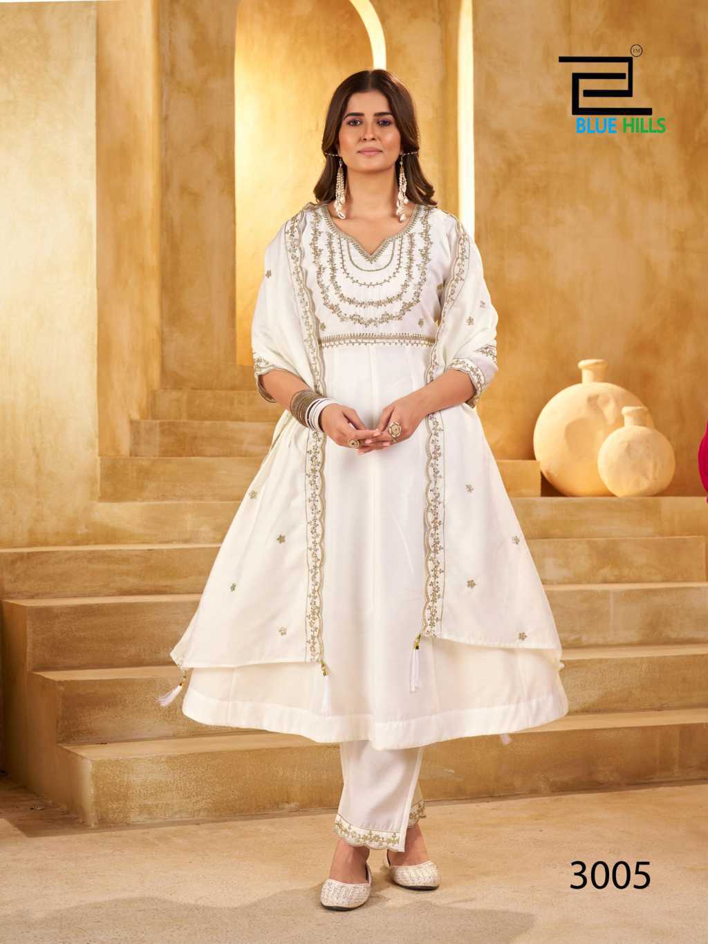 Blue Hills Kritika Vol 3 Kurti with Dupatta Bottom Silk Catalog 6 Pcs (2) Blue Hills Kritika Vol 3 Kurti with Dupatta Bottom Silk Catalog 6 Pcs - Image 3