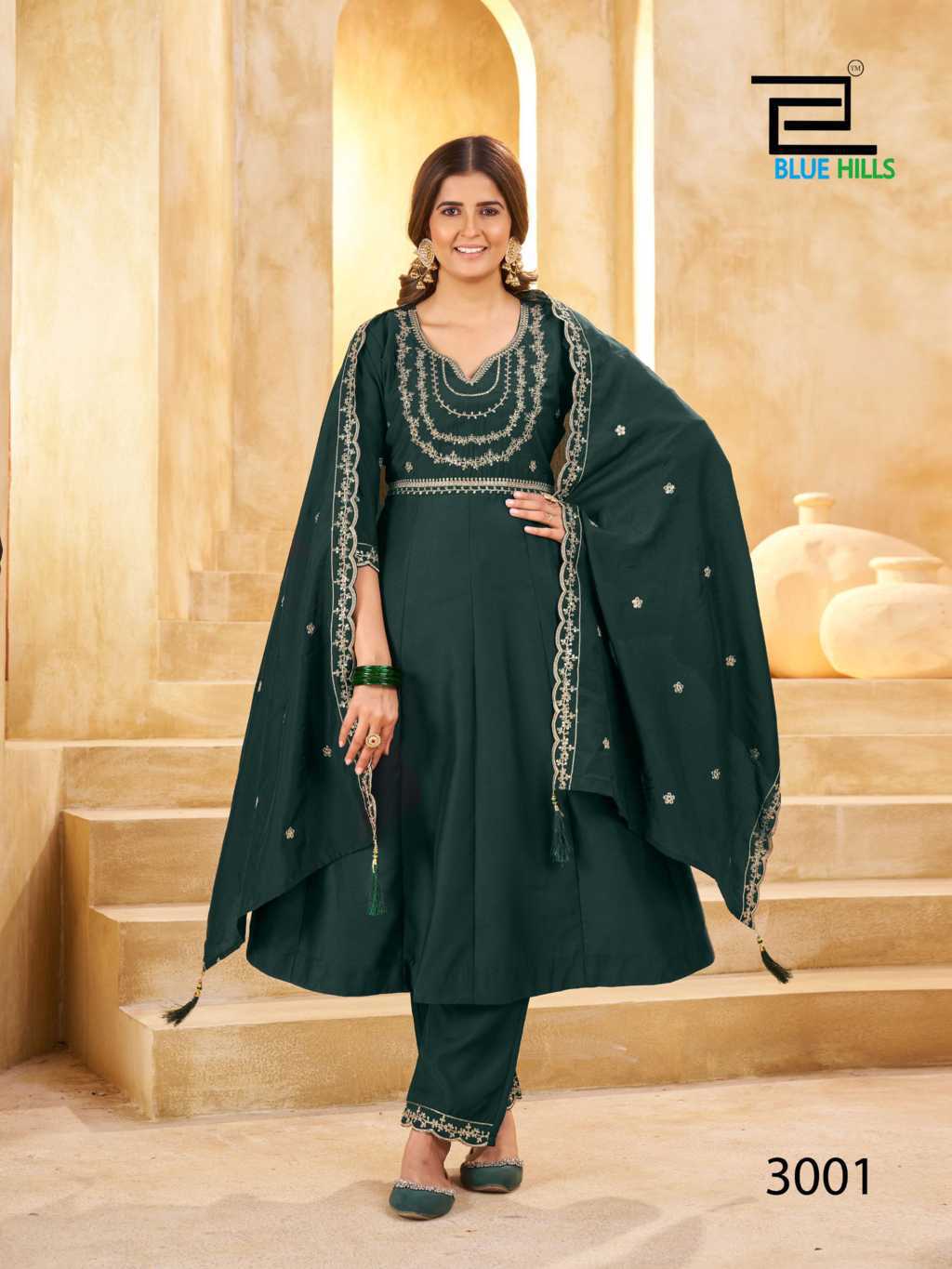 Blue Hills Kritika Vol 3 Kurti with Dupatta Bottom Silk Catalog 6 Pcs (7) Blue Hills Kritika Vol 3 Kurti with Dupatta Bottom Silk Catalog 6 Pcs - Image 8