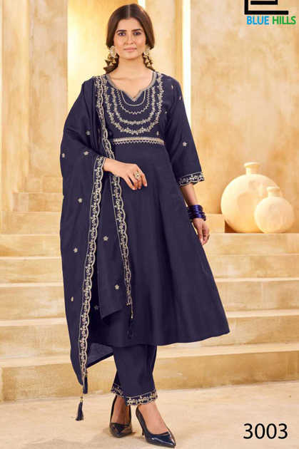 Blue Hills Kritika Vol 3 Kurti with Dupatta Bottom Silk Catalog 6 Pcs Blue Hills Kritika Vol 3 Kurti with Dupatta Bottom Silk Catalog 6 Pcs