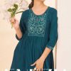 Blue Hills Venezia Rayon Kurti Catalog 4 Pcs