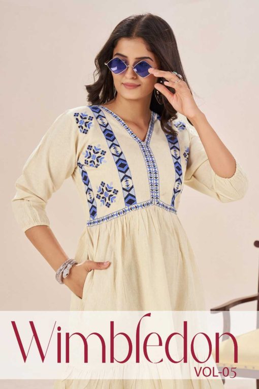 Blue Hills Wimbledon Vol 5 Cotton Kurti Catalog 4 Pcs - Image 6