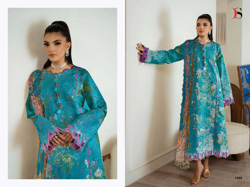 Deepsy Jade Premium Chiffon Cotton Salwar Suit Catalog 8 Pcs (7) Deepsy Jade Premium Chiffon Cotton Salwar Suit Catalog 8 Pcs - Image 8