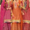 Jeba Armani Vol 7 Chinon Kurti with Dupatta Bottom Catalog 3 Pcs