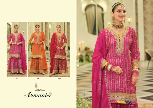Jeba Armani Vol 7 Chinon Kurti with Dupatta Bottom Catalog 3 Pcs - Image 10