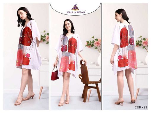 Jisha Cotton Feel Kurti Vol 3 Catalog 8 Pcs - Image 7
