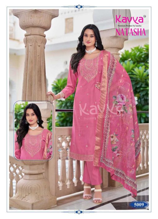 Kavya Natasha Vol 5 Silk Readymade Suit Catalog 10 Pcs - Image 11
