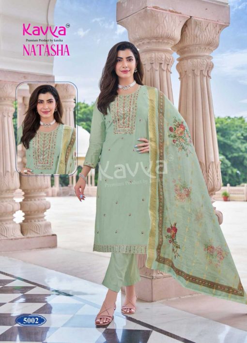 Kavya Natasha Vol 5 Silk Readymade Suit Catalog 10 Pcs - Image 3