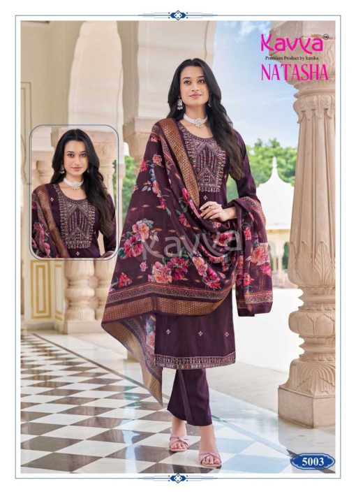 Kavya Natasha Vol 5 Silk Readymade Suit Catalog 10 Pcs - Image 4