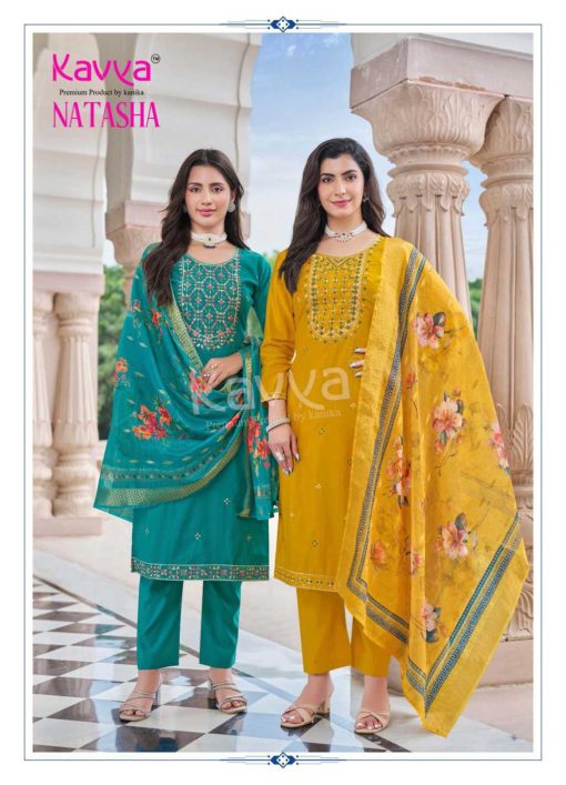 Kavya Natasha Vol 5 Silk Readymade Suit Catalog 10 Pcs - Image 5