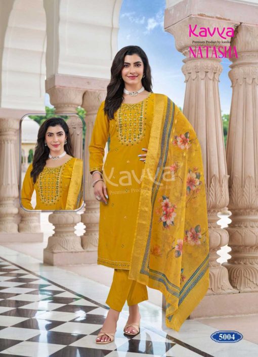 Kavya Natasha Vol 5 Silk Readymade Suit Catalog 10 Pcs - Image 6