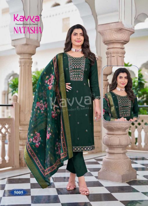 Kavya Natasha Vol 5 Silk Readymade Suit Catalog 10 Pcs - Image 7