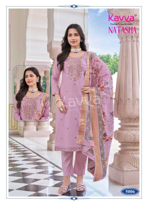 Kavya Natasha Vol 5 Silk Readymade Suit Catalog 10 Pcs - Image 8