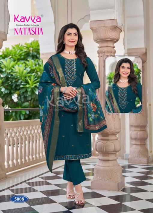 Kavya Natasha Vol 5 Silk Readymade Suit Catalog 10 Pcs - Image 10