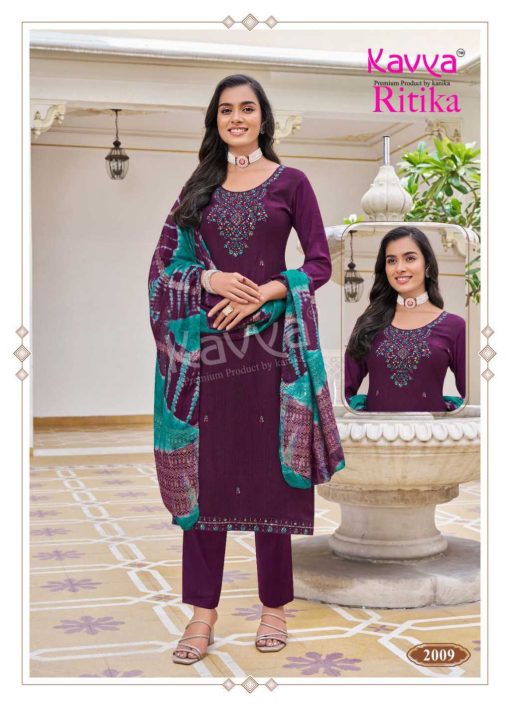 Kavya Ritika Vol 2 Viscose Readymade Suit Catalog 10 Pcs - Image 13