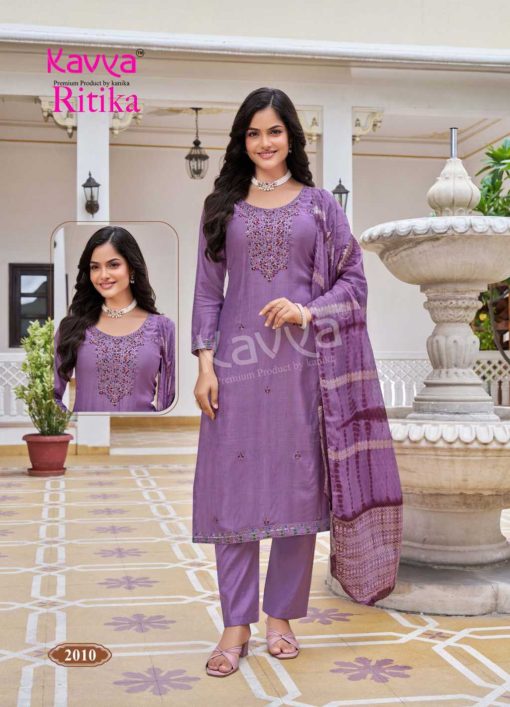Kavya Ritika Vol 2 Viscose Readymade Suit Catalog 10 Pcs - Image 14