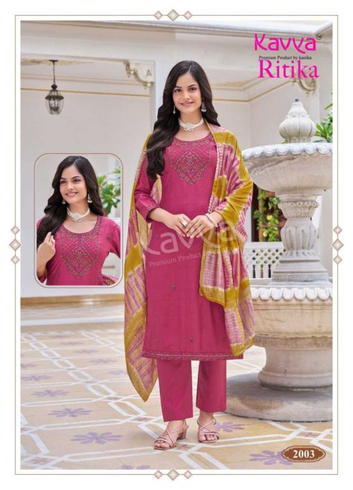 Kavya Ritika Vol 2 Viscose Readymade Suit Catalog 10 Pcs - Image 6