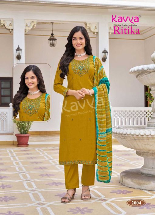 Kavya Ritika Vol 2 Viscose Readymade Suit Catalog 10 Pcs - Image 7