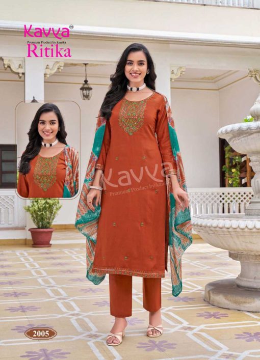 Kavya Ritika Vol 2 Viscose Readymade Suit Catalog 10 Pcs - Image 8