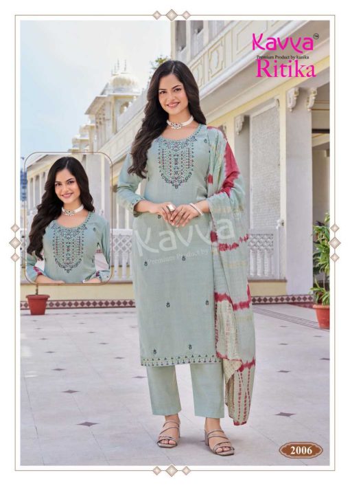 Kavya Ritika Vol 2 Viscose Readymade Suit Catalog 10 Pcs - Image 9