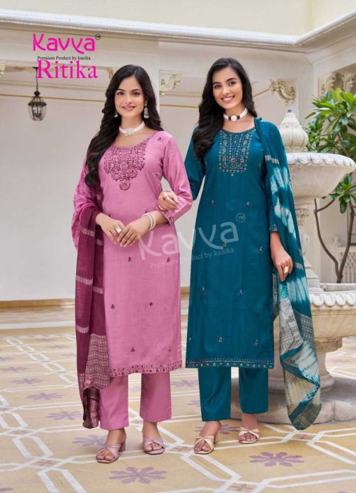 Kavya Ritika Vol 2 Viscose Readymade Suit Catalog 10 Pcs - Image 10