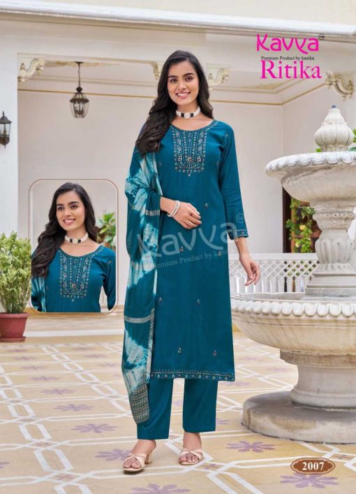 Kavya Ritika Vol 2 Viscose Readymade Suit Catalog 10 Pcs - Image 11
