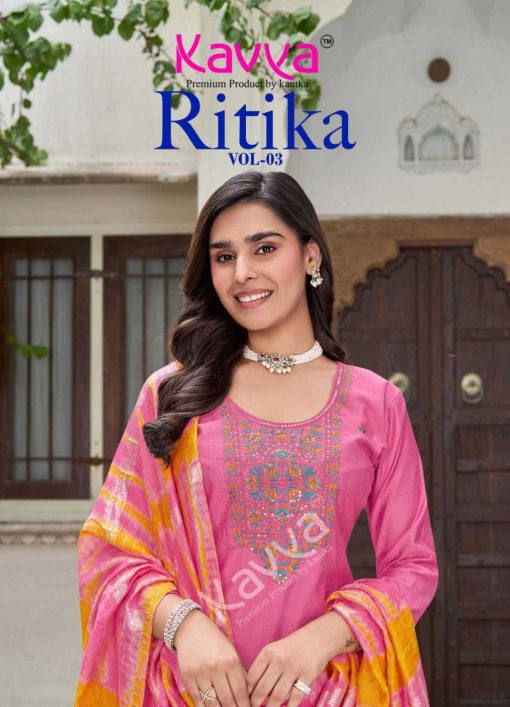 Kavya Ritika Vol 3 Viscose Readymade Suit Catalog 10 Pcs - Image 2