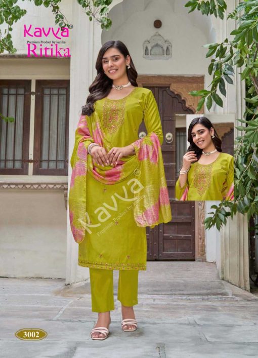 Kavya Ritika Vol 3 Viscose Readymade Suit Catalog 10 Pcs - Image 4