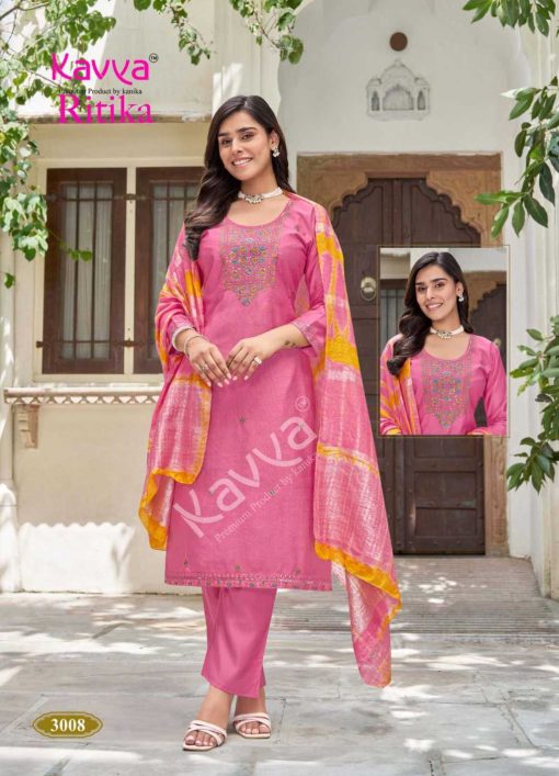 Kavya Ritika Vol 3 Viscose Readymade Suit Catalog 10 Pcs - Image 10