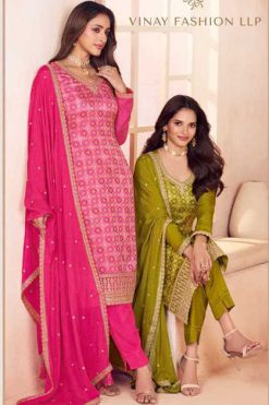 Kuleesh Aarvi by Vinay Silk Salwar Suit Catalog 4 Pcs