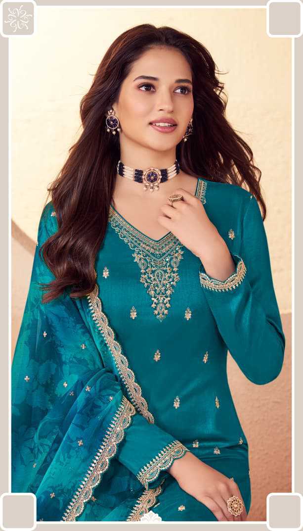 Kuleesh Falak by Vinay Silk Salwar Suit Catalog 4 Pcs (3) Kuleesh Falak by Vinay Silk Salwar Suit Catalog 4 Pcs - Image 4