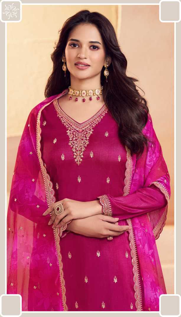 Kuleesh Falak by Vinay Silk Salwar Suit Catalog 4 Pcs (5) Kuleesh Falak by Vinay Silk Salwar Suit Catalog 4 Pcs - Image 6