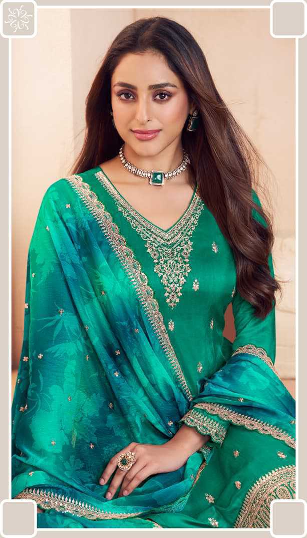 Kuleesh Falak by Vinay Silk Salwar Suit Catalog 4 Pcs (9) Kuleesh Falak by Vinay Silk Salwar Suit Catalog 4 Pcs - Image 10