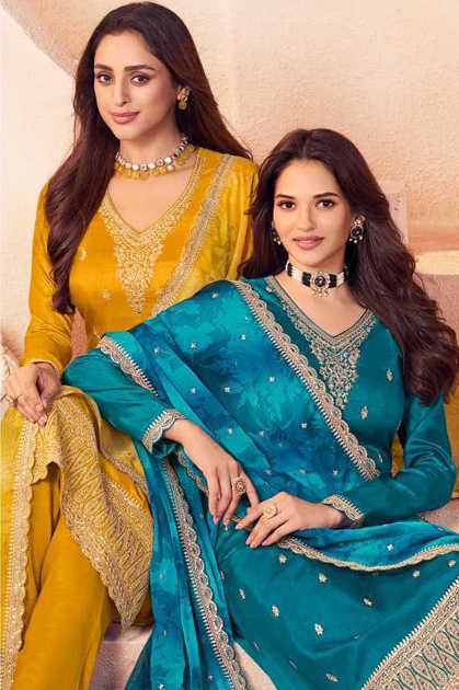 Kuleesh Falak by Vinay Silk Salwar Suit Catalog 4 Pcs Kuleesh Falak by Vinay Silk Salwar Suit Catalog 4 Pcs