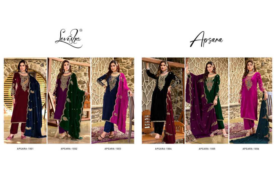 Levisha Apsara Velvet Salwar Suit Catalog 6 Pcs (10) Levisha Apsara Velvet Salwar Suit Catalog 6 Pcs - Image 11