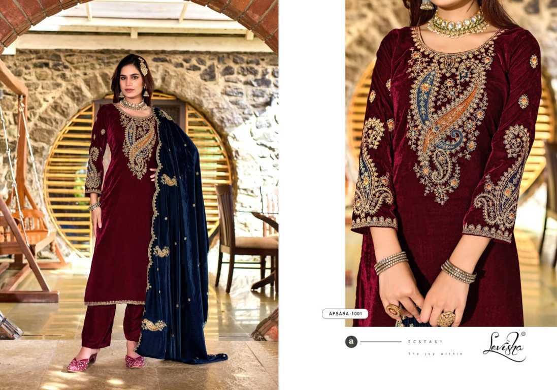 Levisha Apsara Velvet Salwar Suit Catalog 6 Pcs (5) Levisha Apsara Velvet Salwar Suit Catalog 6 Pcs - Image 6