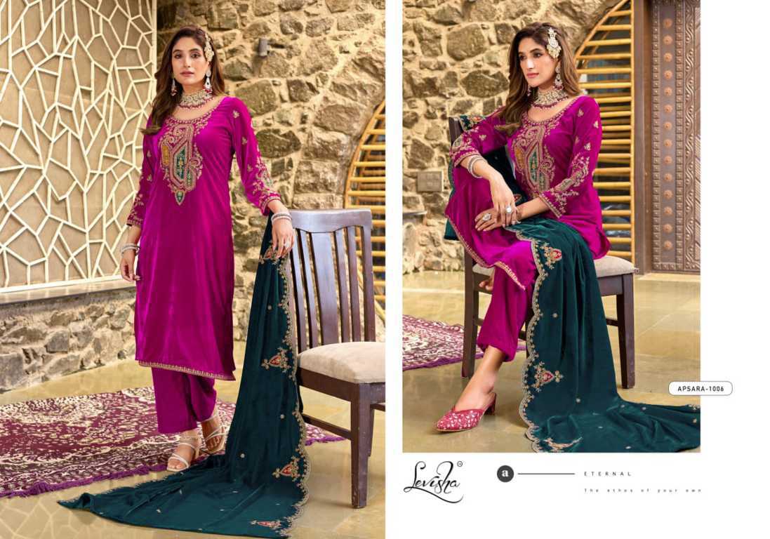 Levisha Apsara Velvet Salwar Suit Catalog 6 Pcs (6) Levisha Apsara Velvet Salwar Suit Catalog 6 Pcs - Image 7