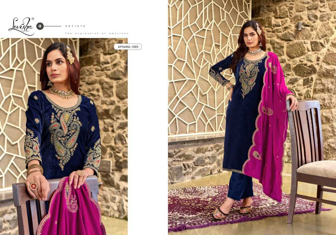 Levisha Apsara Velvet Salwar Suit Catalog 6 Pcs (8) Levisha Apsara Velvet Salwar Suit Catalog 6 Pcs - Image 9