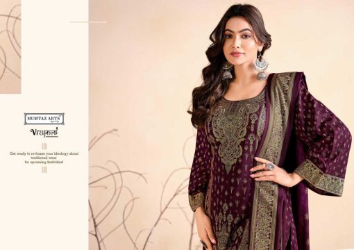 Mumtaz Arts Hamsafar Viscose Pashmina Salwar Suit Catalog 4 Pcs - Image 3